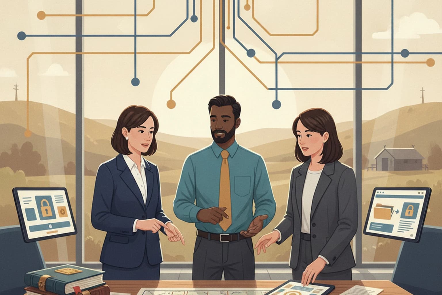 Research Brief: Land Operations Access Governance editorial illustration