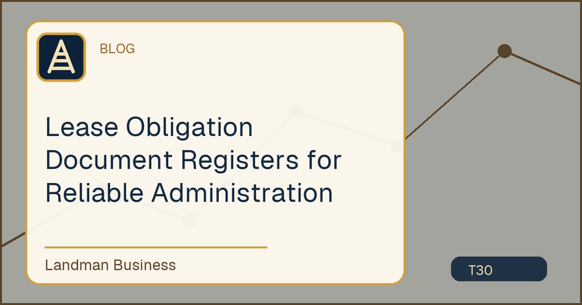 Lease Obligation Document Registers for Reliable Administration workflow guide