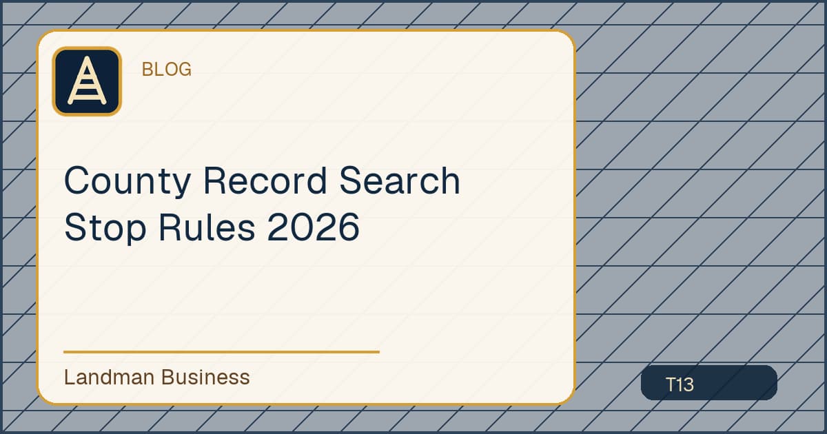 County Record Search Stop Rules 2026 workflow illustration