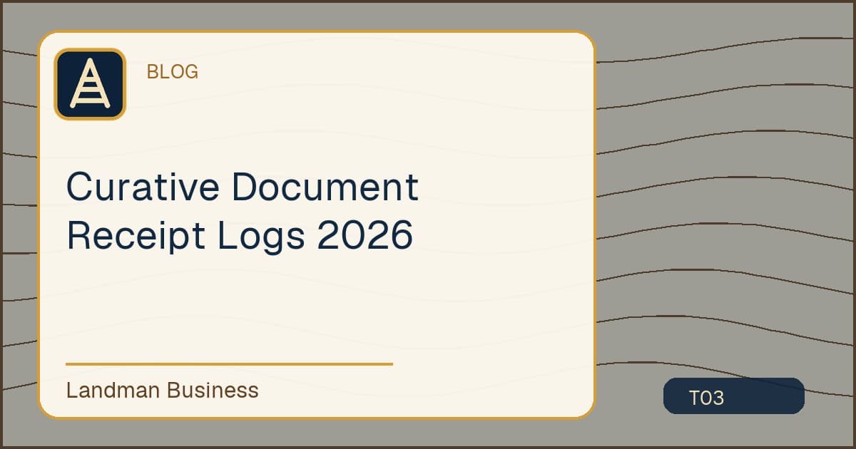 Curative Document Receipt Logs 2026 workflow guide