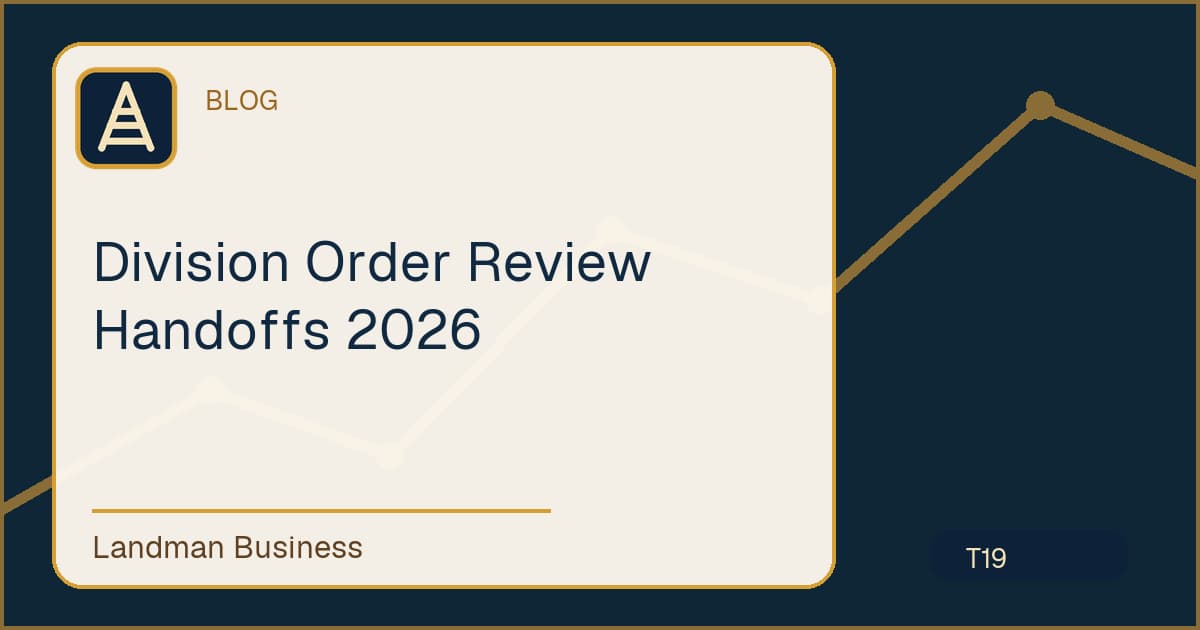 Title card for Division Order Review Handoffs 2026