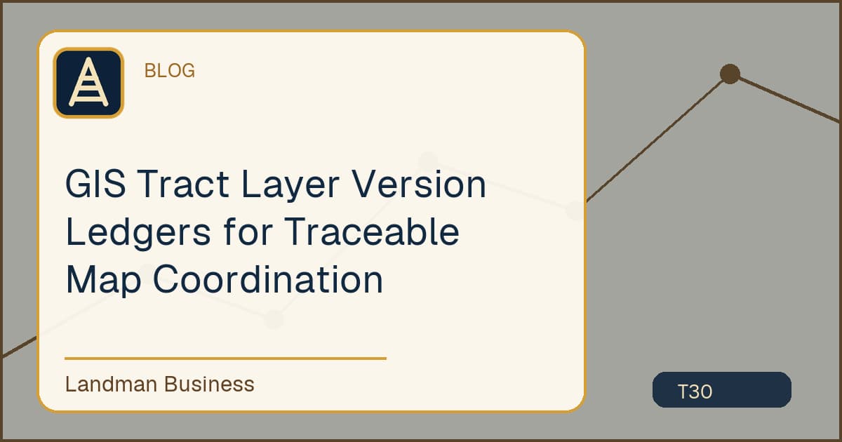 GIS Tract Layer Version Ledgers for Traceable Map Coordination workflow illustration
