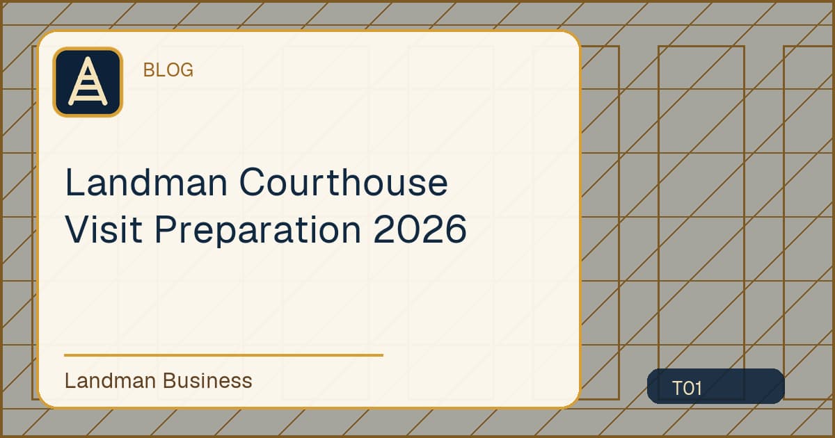 Landman Courthouse Visit Preparation 2026 workflow guide