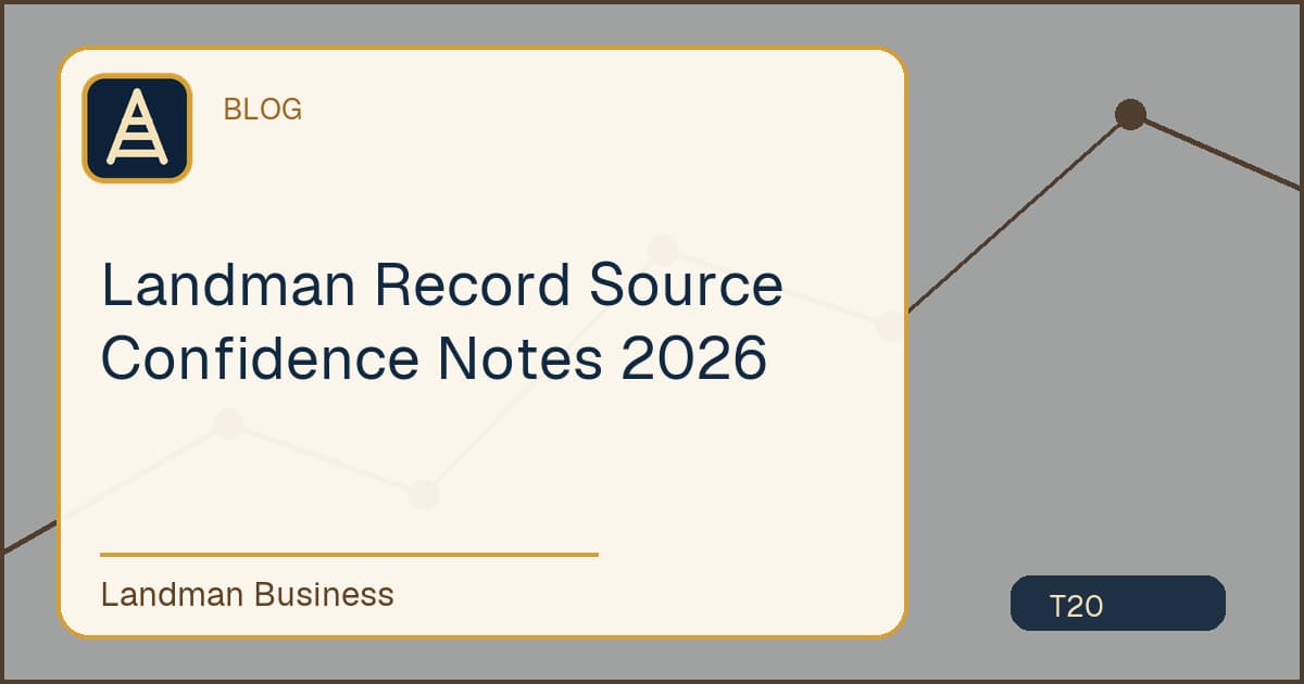 Landman Record Source Confidence Notes 2026 workflow illustration