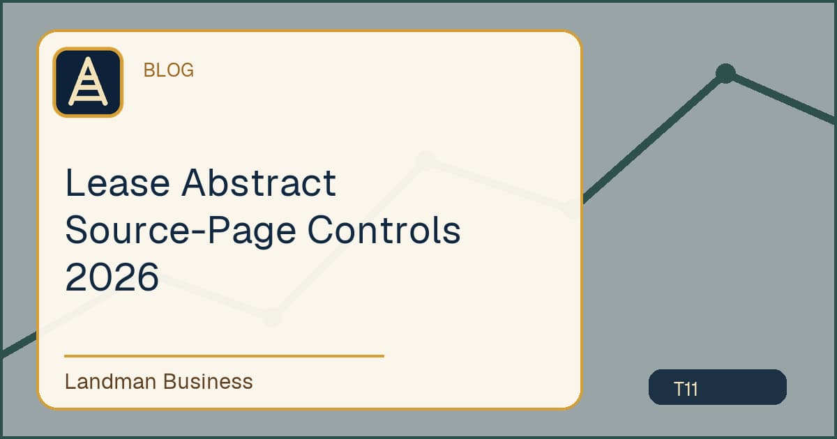 Lease Abstract Source-Page Controls 2026 workflow illustration