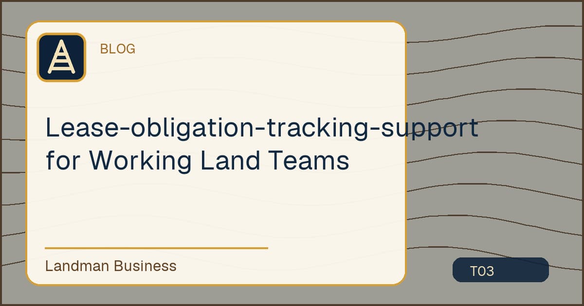 Deterministic Landman Business title card for lease obligation tracking support