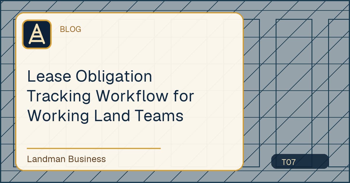 Deterministic Landman Business title card for lease obligation tracking workflow