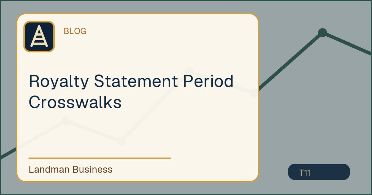 Royalty Statement Period Crosswalks workflow diagram