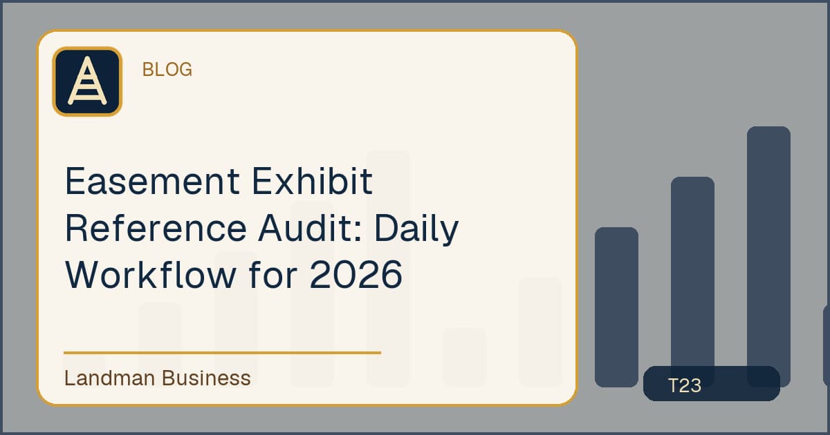 Easement Exhibit Reference Audit workflow title card