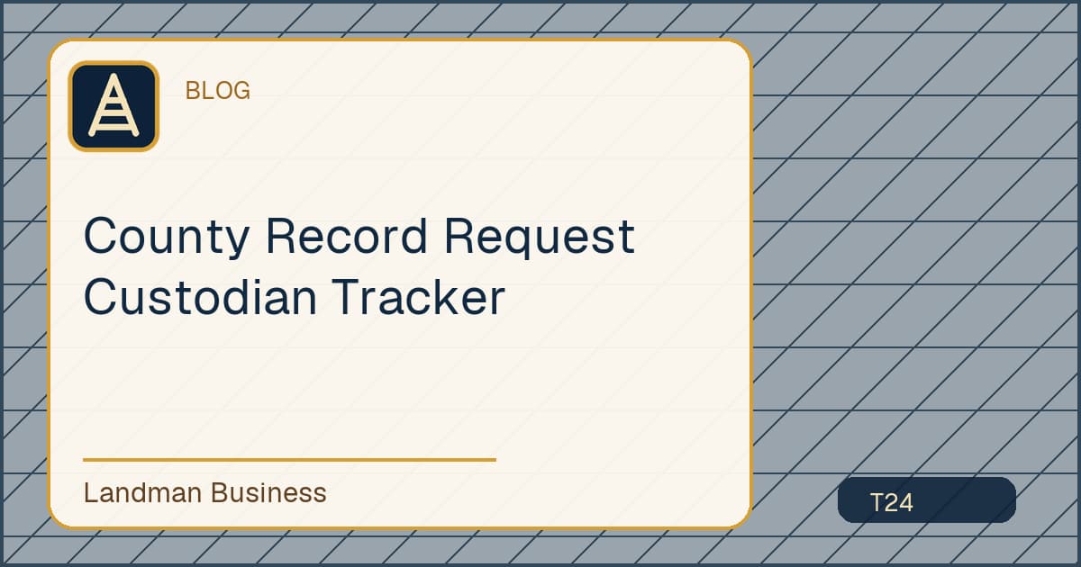 Editorial title card for County Record Request Custodian Tracker