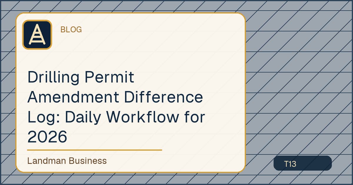 Drilling Permit Amendment Difference Log editorial illustration