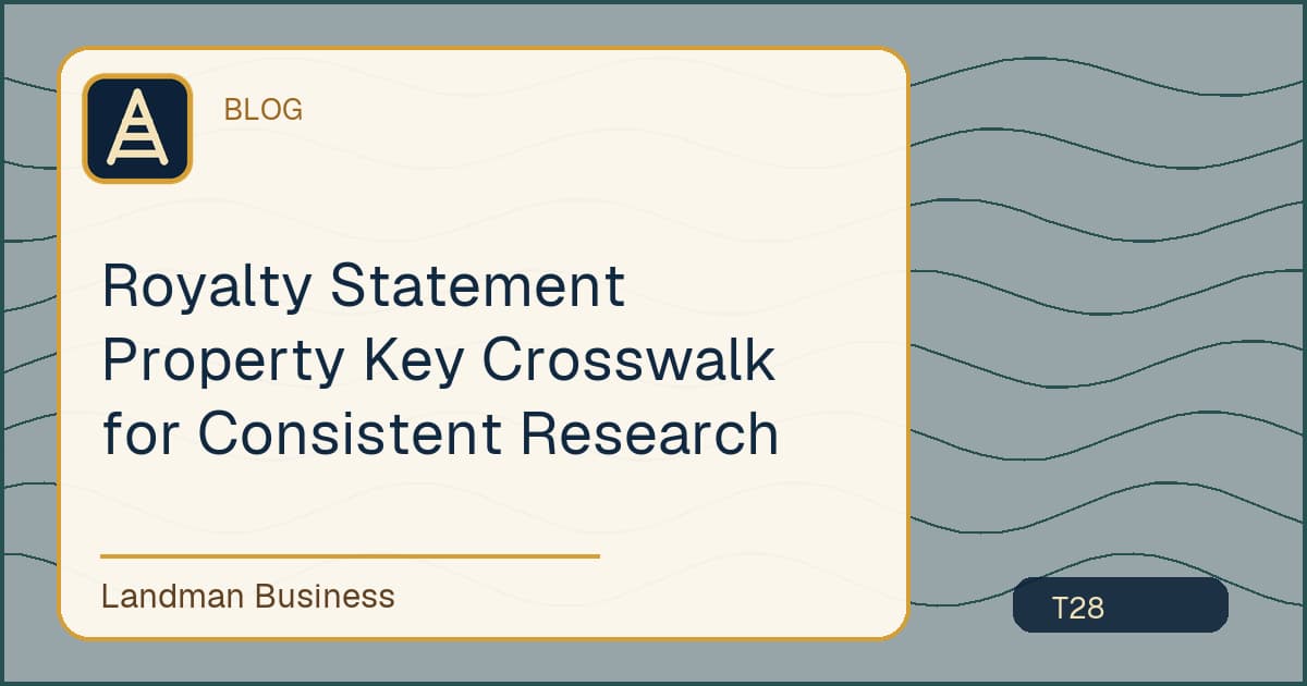 Editorial title card for Royalty Statement Property Key Crosswalk for Consistent Research