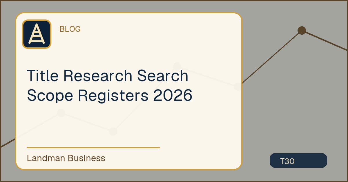 Title Research Search Scope Registers 2026 workflow guide