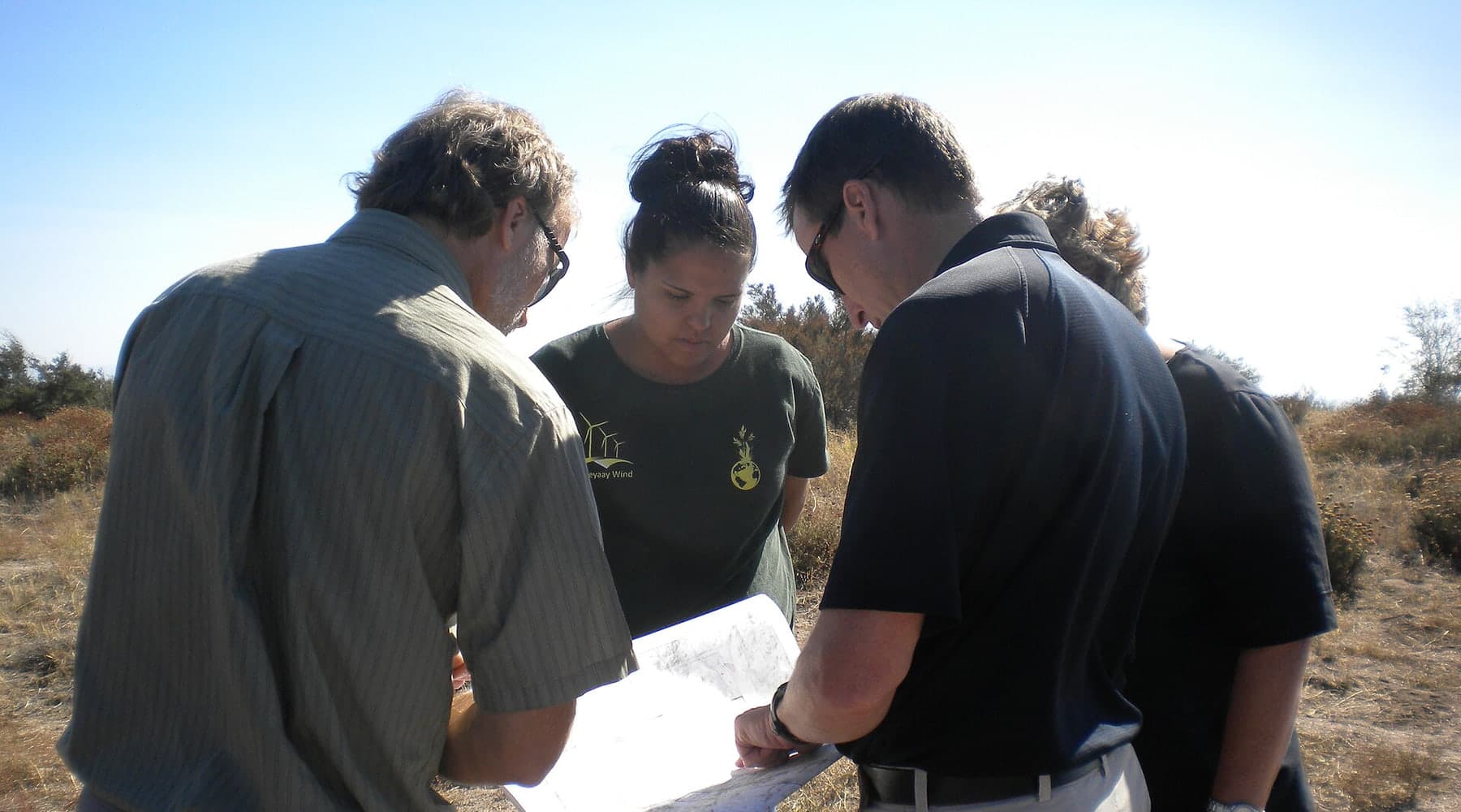 Land professional reviewing property records